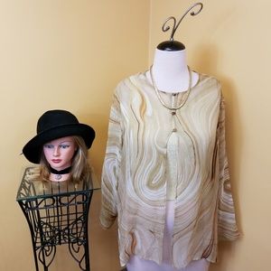 Vintage plus Nira Nira silk button down shirt